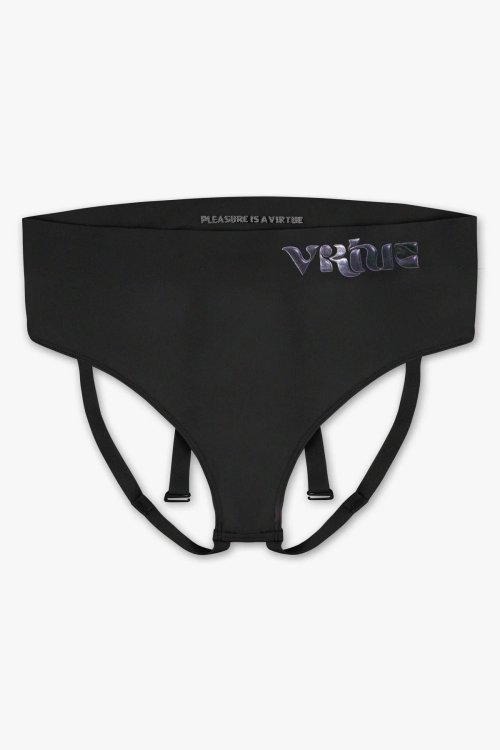 (image for) Womens Large - JockVStrap Sheer Briefs - Black