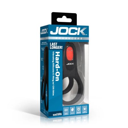 (image for) Hard-On Vibrating Silicone C-Ring w/ Clit Stim