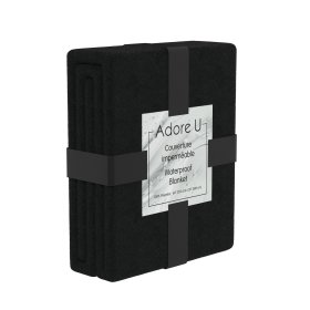 Adore U - Waterproof Blanket - Black