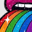 (image for) Taste the Rainbow Sparkling Tongue Out Pasties