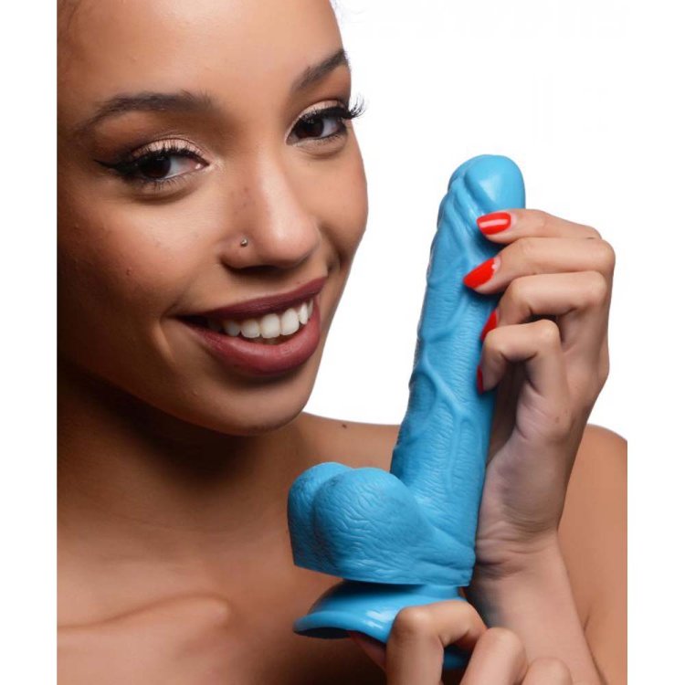 (image for) POP 6.5\" Dildo with Balls - Blue