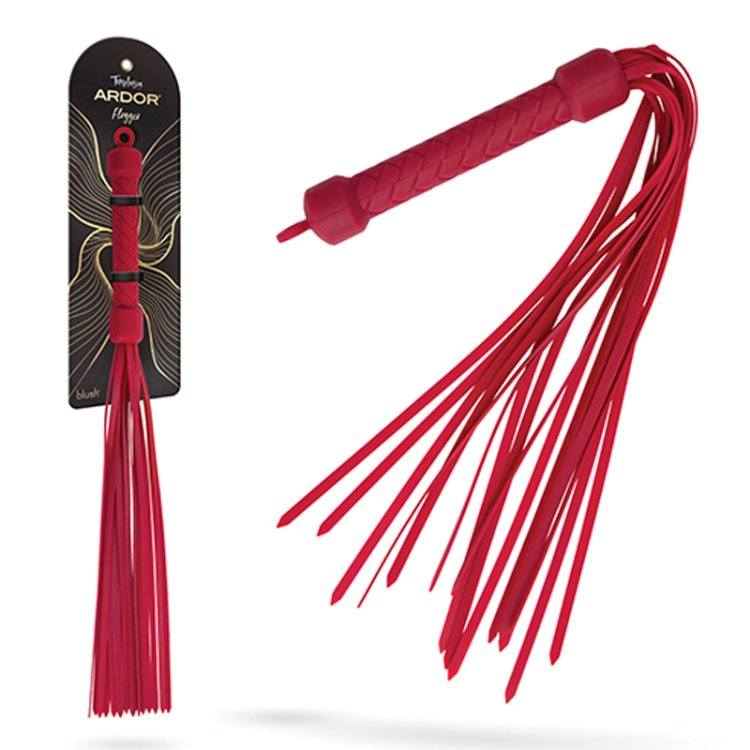(image for) Temptasia Ardor - Silicone Flogger - Red