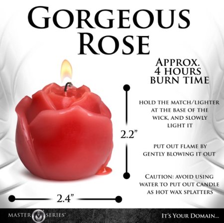 (image for) Flaming Rose Rose Drip Candle