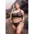 (image for) Bad Bitch One-Shoulder Bling Bralette & Panty