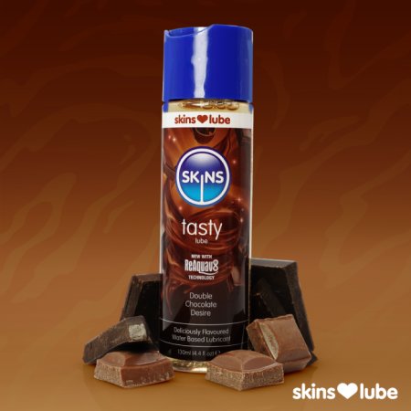 (image for) Skins Double Chocolate Water Based Lubricant 4.4 fl oz (130ml)
