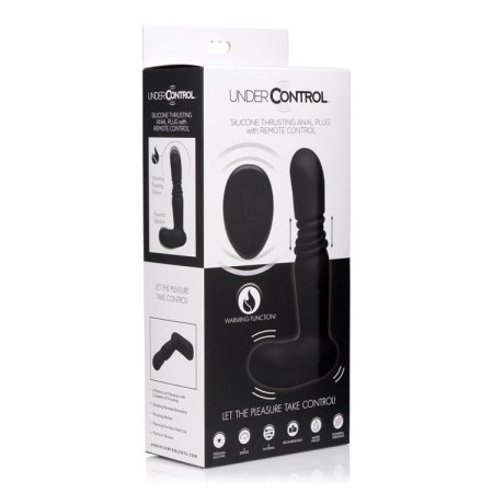 (image for) Silicone Thrusting Anal Plug with Remote Control
