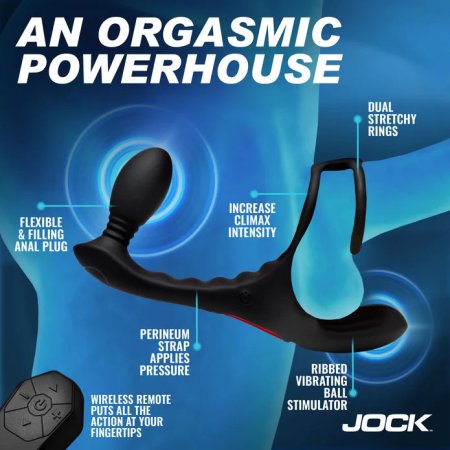 (image for) Triple Rush Vibrating C-Ring & Anal Plug w/ Remote