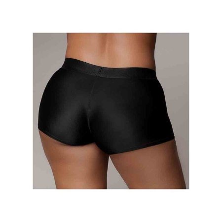 (image for) Vibrating Strap-on Boxer - Black - XL/2X