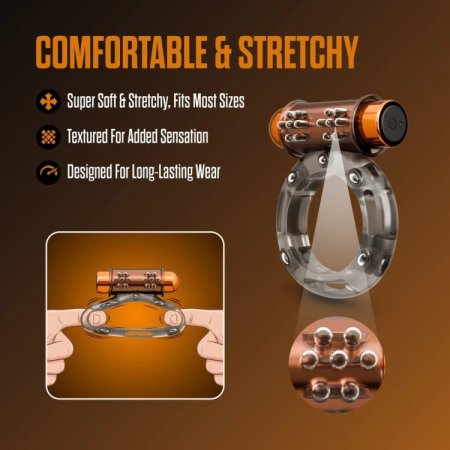 (image for) Stay Hard - Basic Vibrating Cock Ring Set with Sleeve
