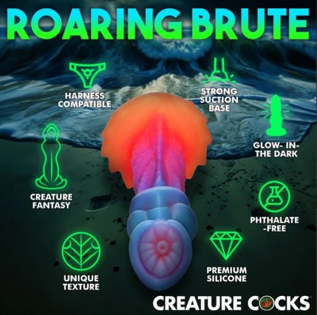 (image for) Aqua-Cock Glow-In-Dark Silicone Dildo