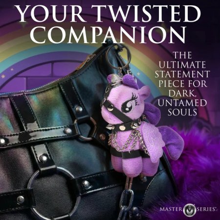 (image for) Prism Pearl Bondage Pony Keychain - Rainbow