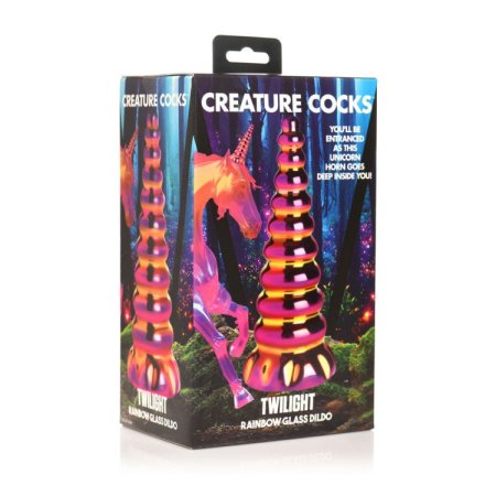 (image for) Twilight Rainbow Glass Dildo