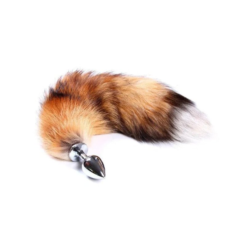 (image for) Real Fox Tail Plug - Small - Brown