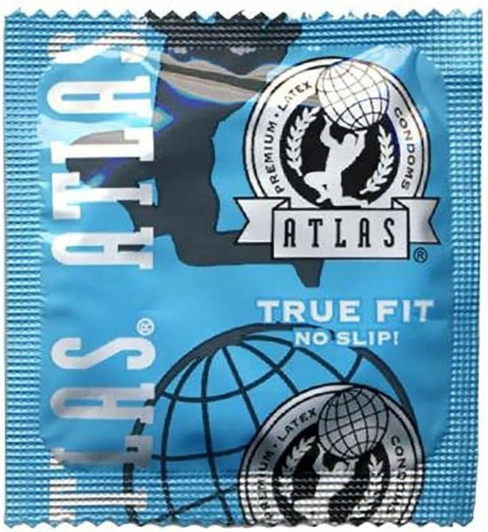 (image for) Atlas True Fit Snugger Condoms - 100pc bowl