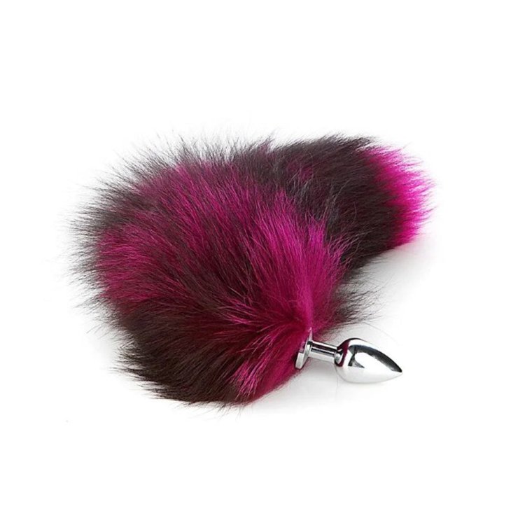 (image for) Real Fox Tail Plug - Large - Pink