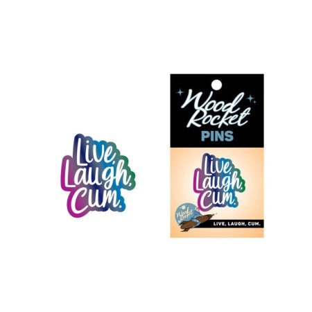 (image for) Enamel Pin: "Live Laugh Cum"