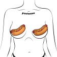 (image for) Hotdog Pasties Weiner with Mustard Nipple Covers
