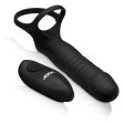 (image for) Double Thrust Thrusting & Vibrating Double Penetration C-Ring w/ Remote