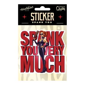 Spank You Very Much Sticker