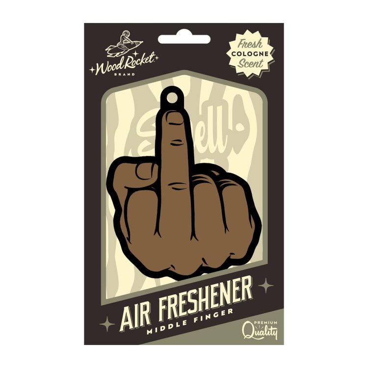 (image for) Middle Finger Brown Air Freshner