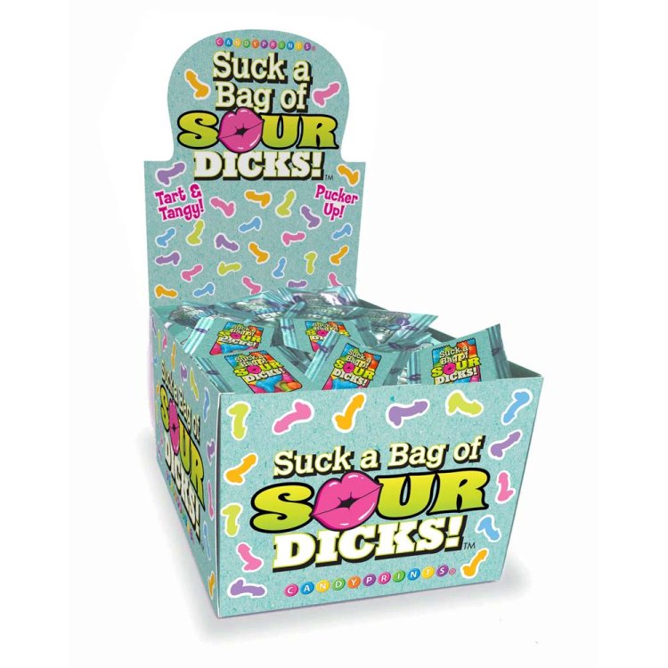 (image for) Suck a Bag of Sour Dicks Candy 100pc Dis