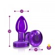 (image for) TESTER - R/C Vibrating Metal Plug - Purple-Small