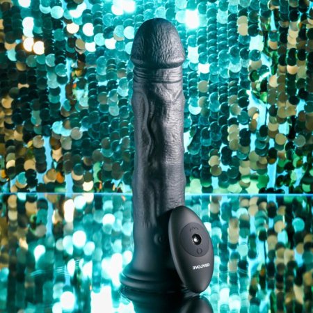 (image for) TESTER - Evolved Black Thunder Dildo with remote