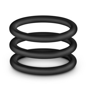 Silicone Cock Ring Trio - foil package* Silicone Cock Ring Trio - foil package*