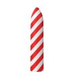 (image for) HORNY CHRISTMAS- Santa's Little Helper- Candy Cane Stripe Bullet. Liquid Silicone. Multi=Speed. Rechargeable.