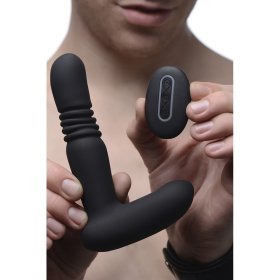 Silicone Thrusting Anal Plug with Remote Control Silicone Thrusting Anal Plug with Remote Control