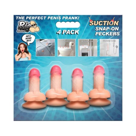 (image for) Suction Snap-On Peckers - 4 pk
