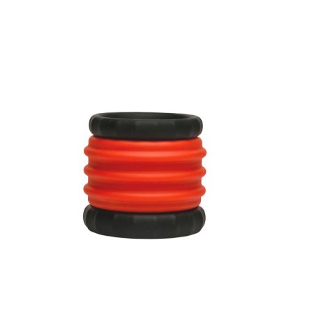 (image for) 2-in-1 Silicone Cock Ring - Red