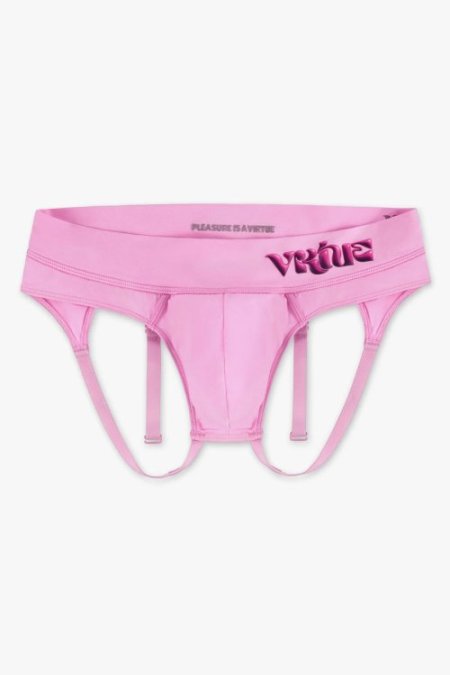 (image for) Mens Medium - JockVStrap Sheer Briefs - Taffy