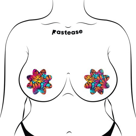 (image for) Neon Flowers Petal Breast Pasties