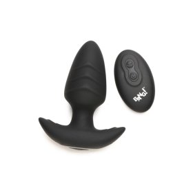 Rotating & Vibrating Silicone Plug w R/C