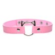 (image for) Kinky Kitty Ring Slim Choker - Pink