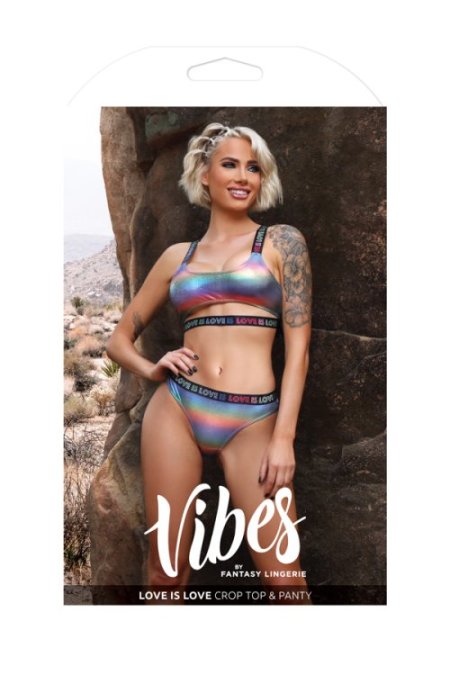 (image for) Love is Love Crop Top & Panty