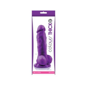Colours Pleasures THICK Silicone 5" Purp Colours Pleasures THICK Silicone 5" Purp