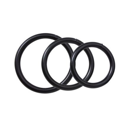 (image for) Black Metal Ring Set - 3pc 1.5/1.75/2"