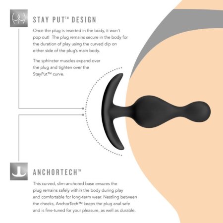 (image for) Luxe Explore Silicone Plug - Black