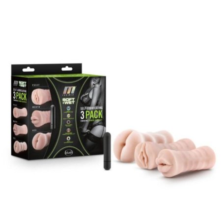 (image for) 3pk Self Lubricating Vibrating Strokers