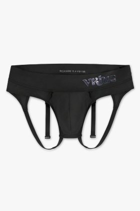 Mens Large - JockVStrap Sheer Briefs - Black