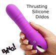(image for) Thrusting Silicone Dildo - Purple