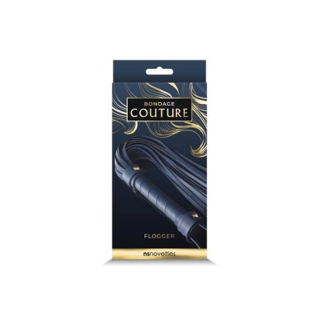 (image for) Bondage Couture Flogger - Navy Blue