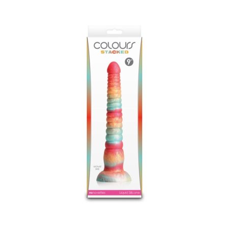 (image for) Colours - Stacked - 9" Dildo - Red/Gold