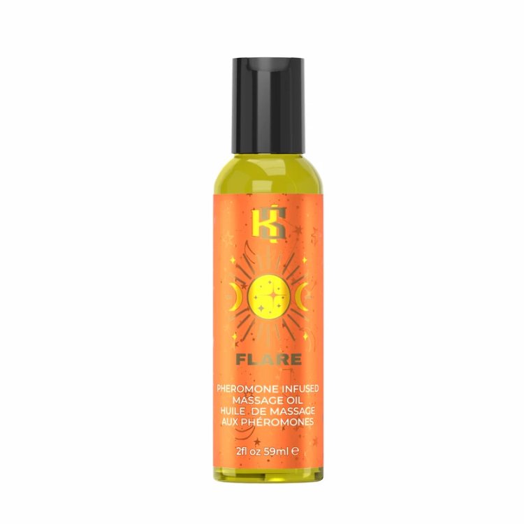 (image for) Celestial Collection FLARE pheromone Massage oil 2 fl oz/59 ml