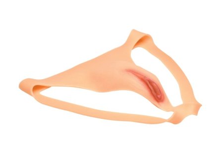 (image for) Pussy Strap Silicone Vagina Jockstrap