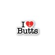 (image for) Enamel Pin: I Love Butts