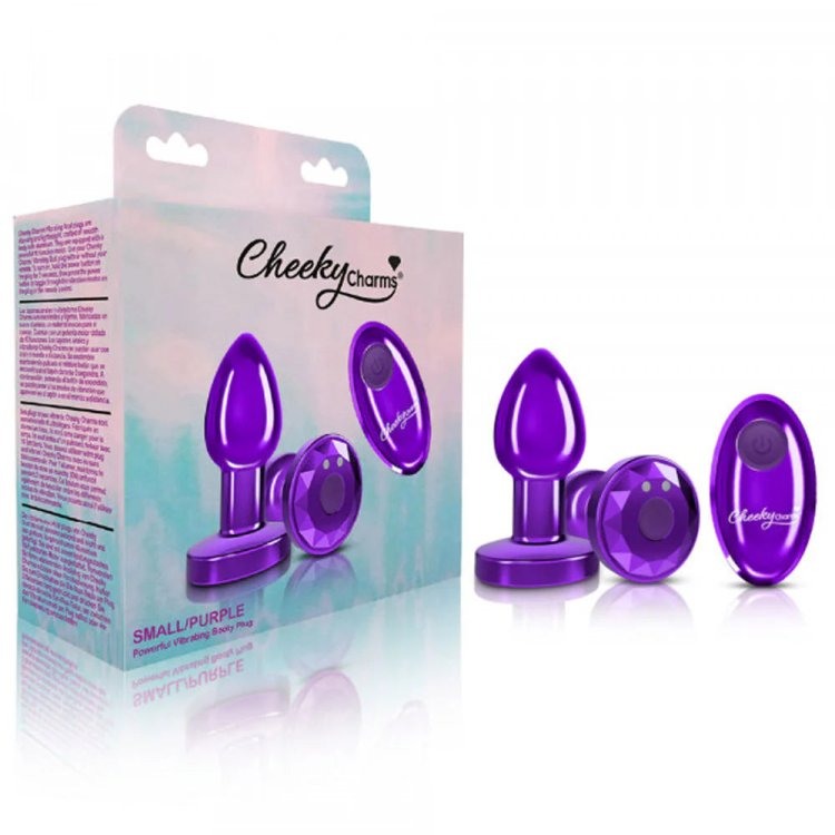 (image for) TESTER - R/C Vibrating Metal Plug - Purple-Small