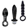 (image for) Dark Curiosity Set – All-Glass Anal Plug Trio